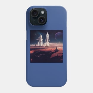 Interplanetary Spaceport Phone Case