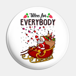 Funny Wine Christmas Pin