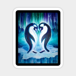 Penguin love Magnet