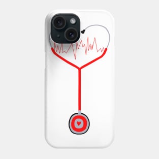 Heartbeat Stethoscope Phone Case