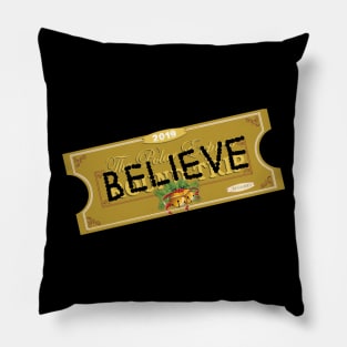 BELIEVE 2019 Polar Express Pillow