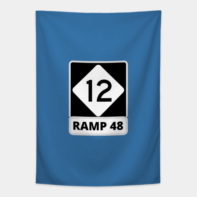 Highway 12 Ramp 48 Tapestry by Trent Tides