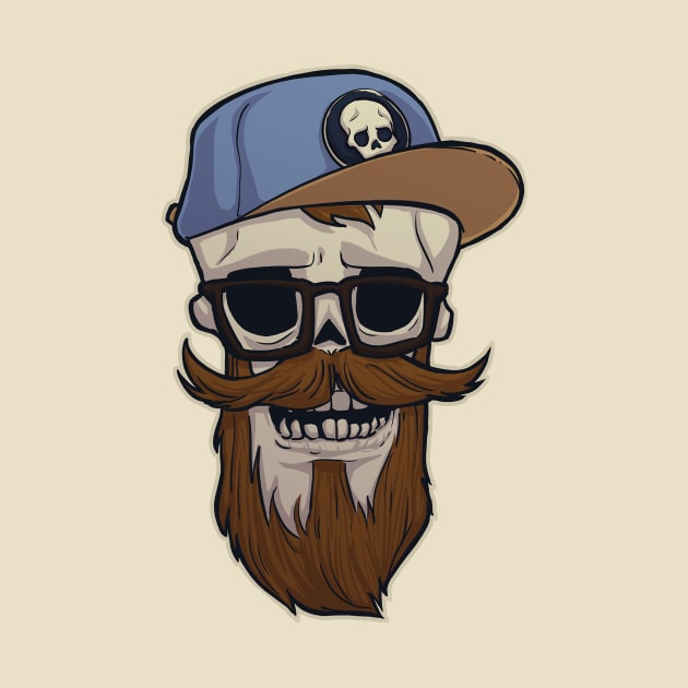 Hipster Skull by MBGraphiX