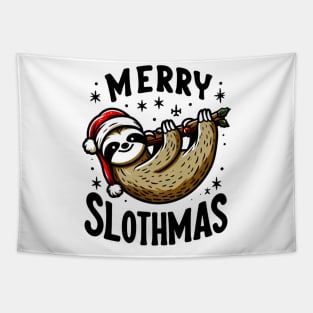 Christmas Sloth Lover Merry Slothmas Funny Xmas Gift Tapestry