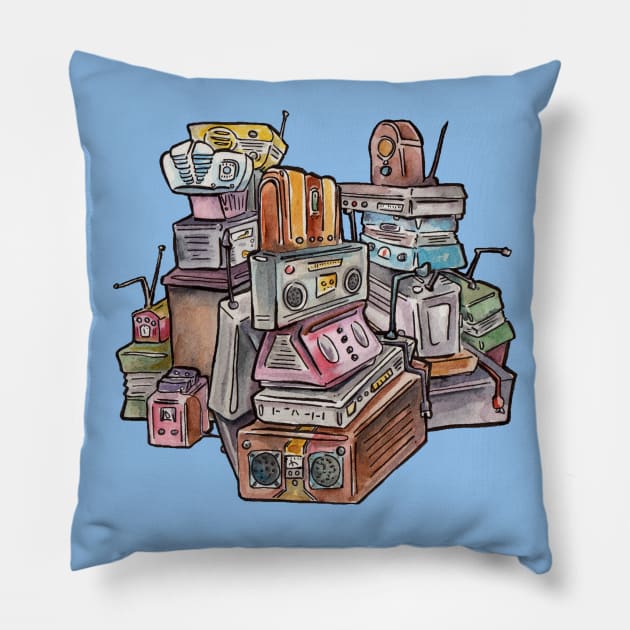 Video Killed the Radio Star Pillow by JenTheTracy