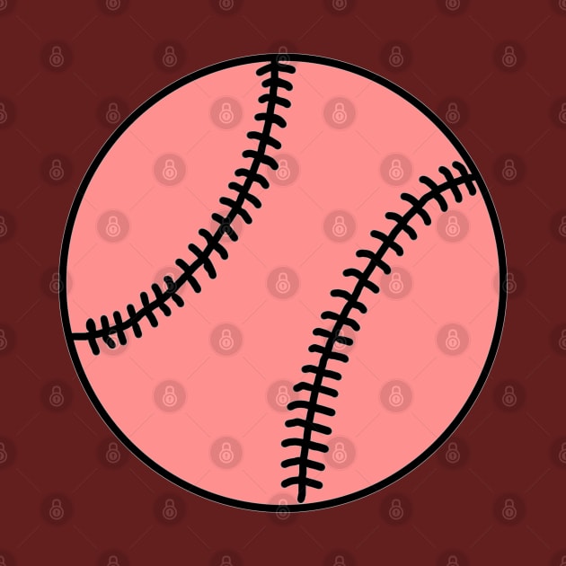 Light Red Baseball Ball - Doodle by SpHu24