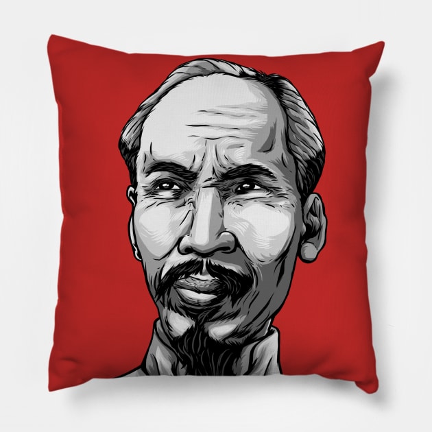 ho chi minh great leader Pillow by kucrut