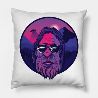 Bigfoot UFO Abduction Conspiracy Theory Pillow