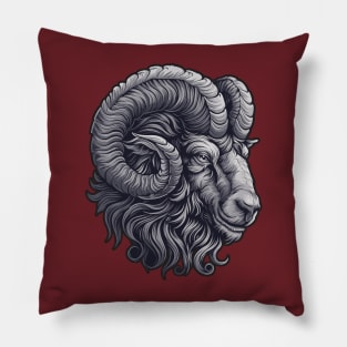 Ram Head Pillow