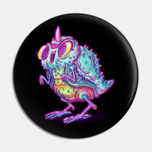 Kaiju Bird Chick Monster Pin