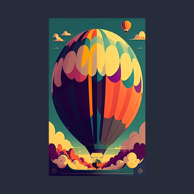 Vintage Hot Air Balloon by ArtBeatsGallery