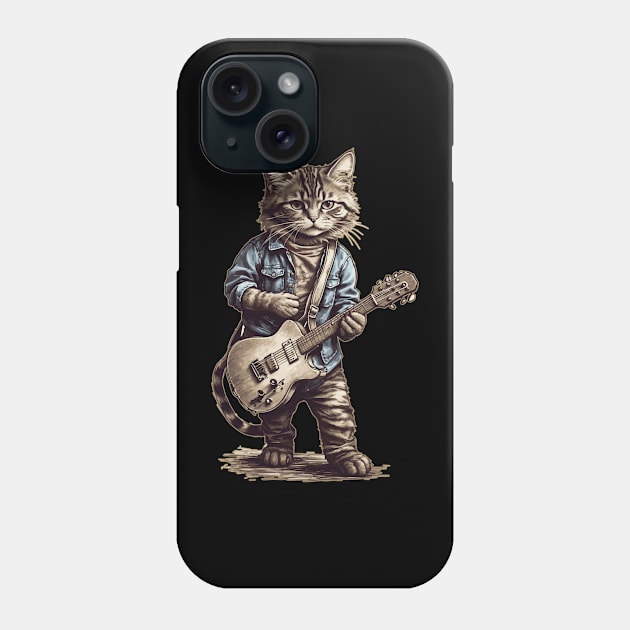 Rock and Roll Cat Phone Case by BaliChili