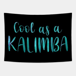 Cool as a Kalimba (blue) Tapestry