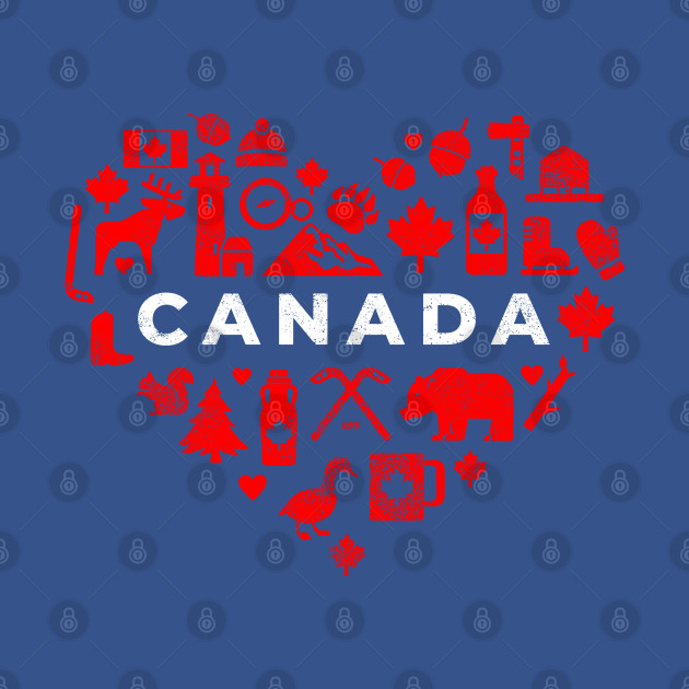 Discover I Love Canada - Canada Love - T-Shirt