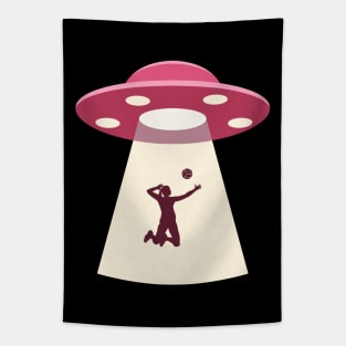 Volleyball Girl & UFO Tapestry