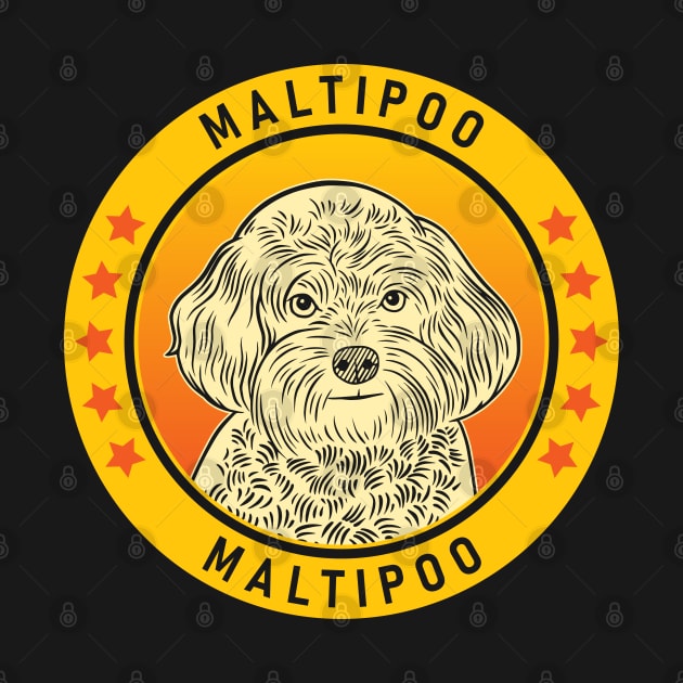 Maltipoo Dog Portrait by millersye