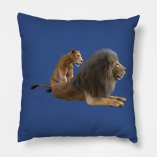 Lion and lioness Pillow