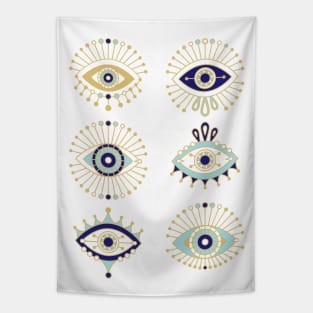 evil eyes Tapestry