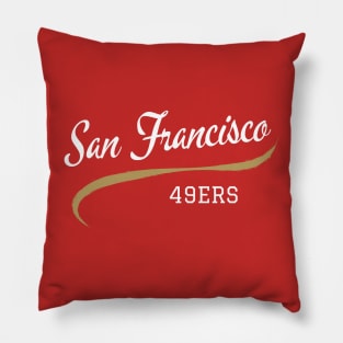 49ers Retro Pillow