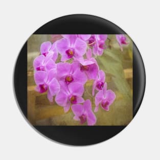 Flowing Orchids - Purple Flowers Pin