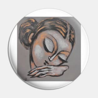 Sleeping Muse - Portrait Pin