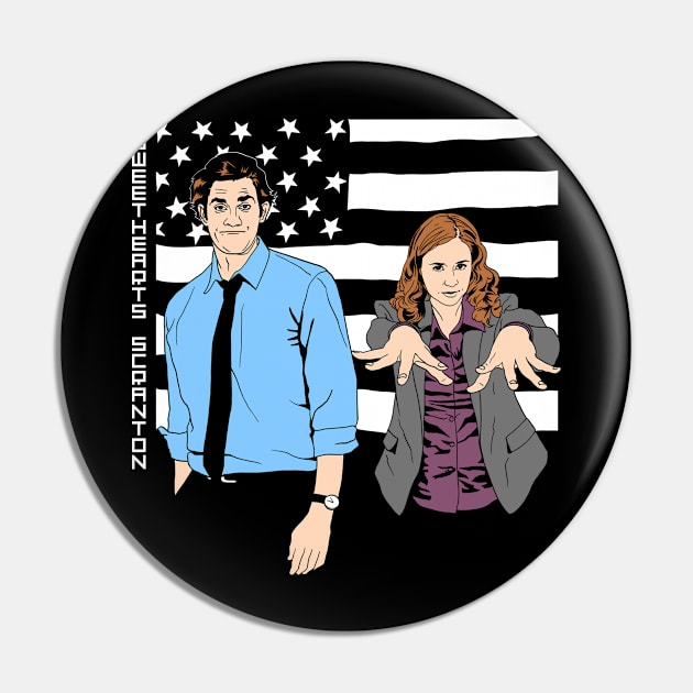 Scranton Sweethearts Pin by zerobriant