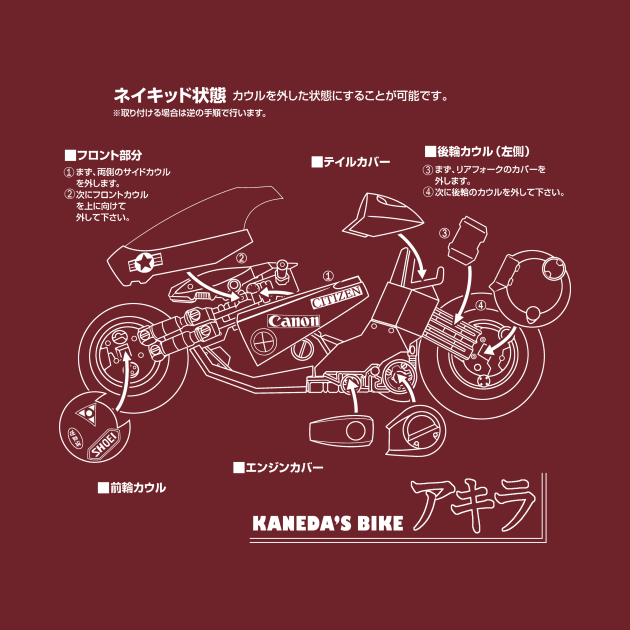 Kaneda's Bike by HELLJESTER