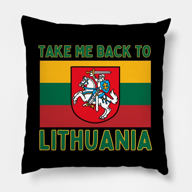 Lithuania Pillow by footballomatic