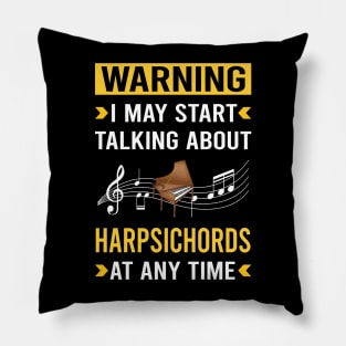 Warning Harpsichord Harpsichordist Pillow