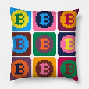 Bitcoin Colors Pillow