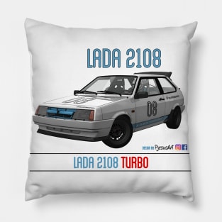 Lada 2108 Turbo White 08 Pillow