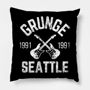 90's Grunge Seattle Pillow