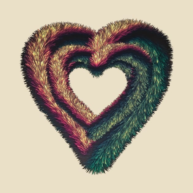 Vintage Valentines Fur Heart by conundrumarts