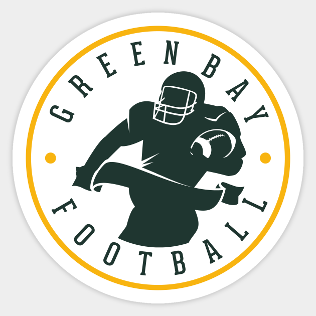 Green Bay Football Team Color - Green Bay Football - Sticker