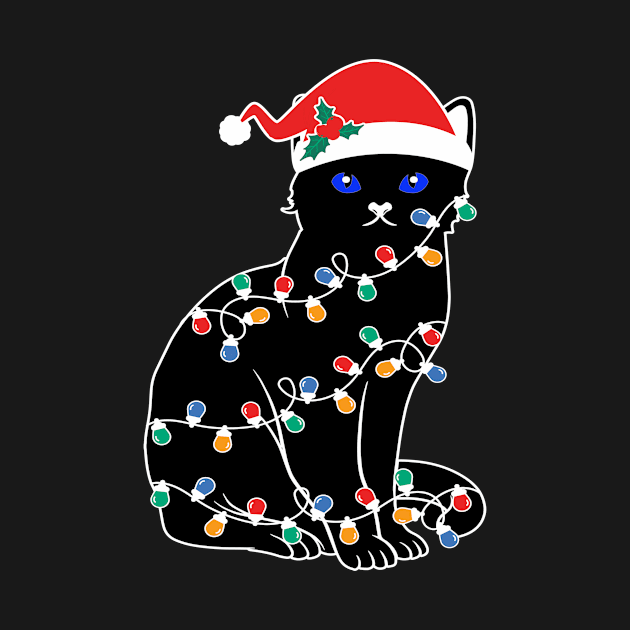 Black Cat Christmas Light by karascom