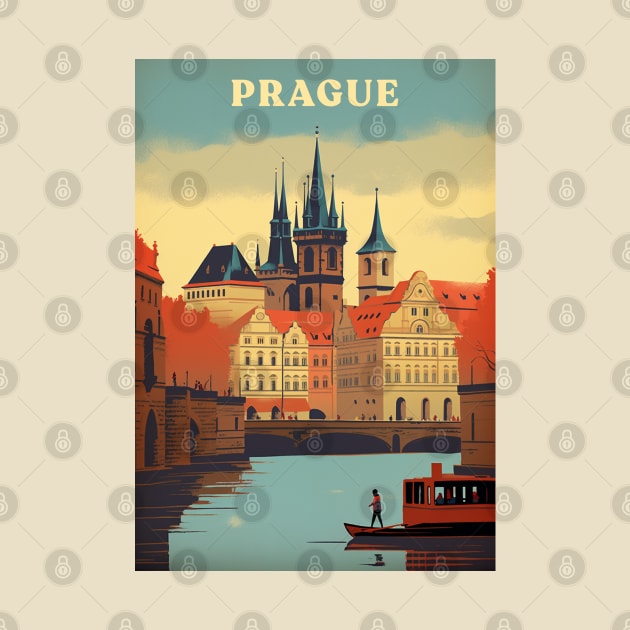 Prague Retro Travel Style by Retro Travel Design