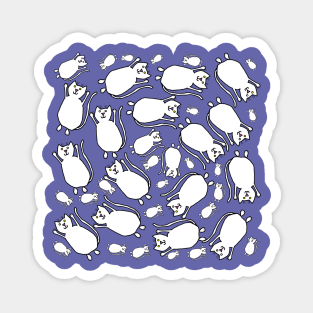 Flying White Cats Magnet