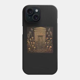 Inside The Mausoleum: Art Brut Horror Phone Case