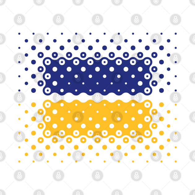 Ukraine Flag / Ensign (Pattern / Blue - Yellow) by MrFaulbaum