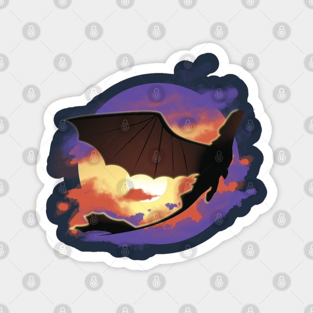 Night Fury (How to Train Your Dragon) Magnet by Fine_Design