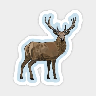 Deer cartoon illustration Magnet