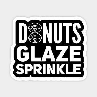 Donuts Glaze Sprinkle Magnet