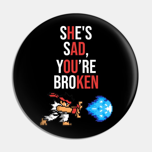 Hadouken Meme Pin by artsylab