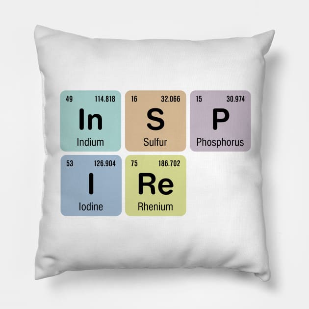 Inspire Chemistry Pillow by oddmatter