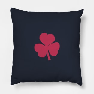 Small Viva Magenta Shamrock for St Patricks Day Pillow