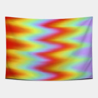 Rainbow Tie Dye Zigzag Blended Pattern, made by EndlessEmporium Tapestry