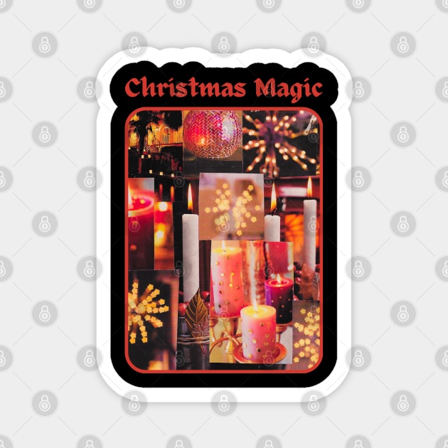 Christmas Magic Magnet by The Golden Palomino