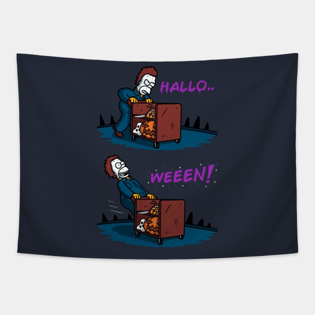 Halloweeen! Tapestry by Raffiti