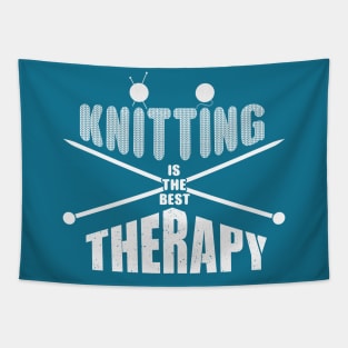 Knitting is the best therapy Tapestry