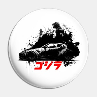 Godzilla Ink Blot GTR Pin